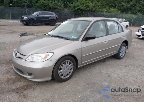 2004 Honda Civic Lx from USA, damaged, VIN 2HGES16584H518420